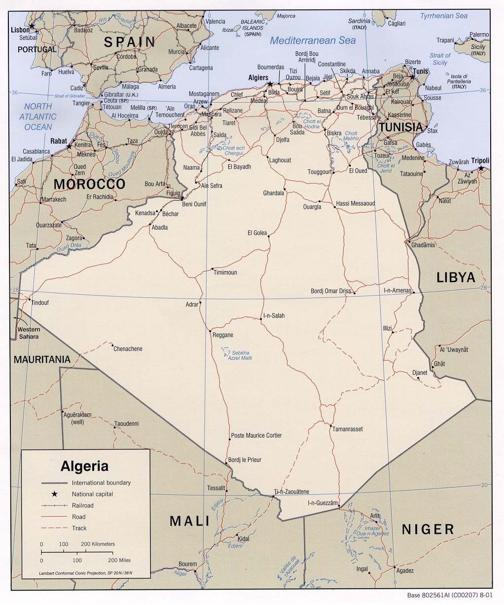 Algeria National Map