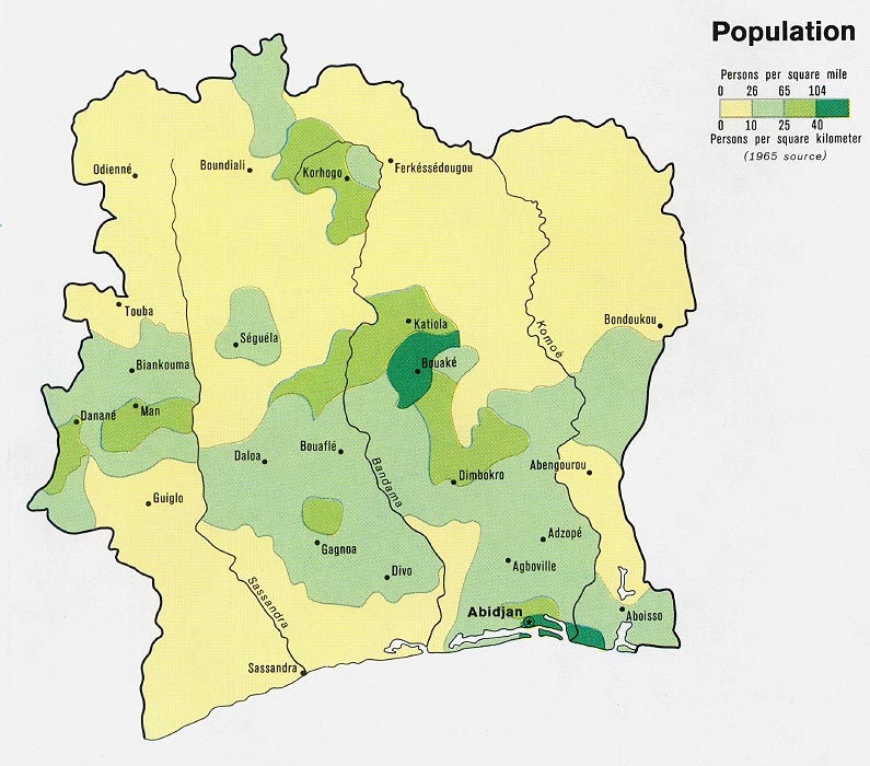 Ivory Coast - Population from