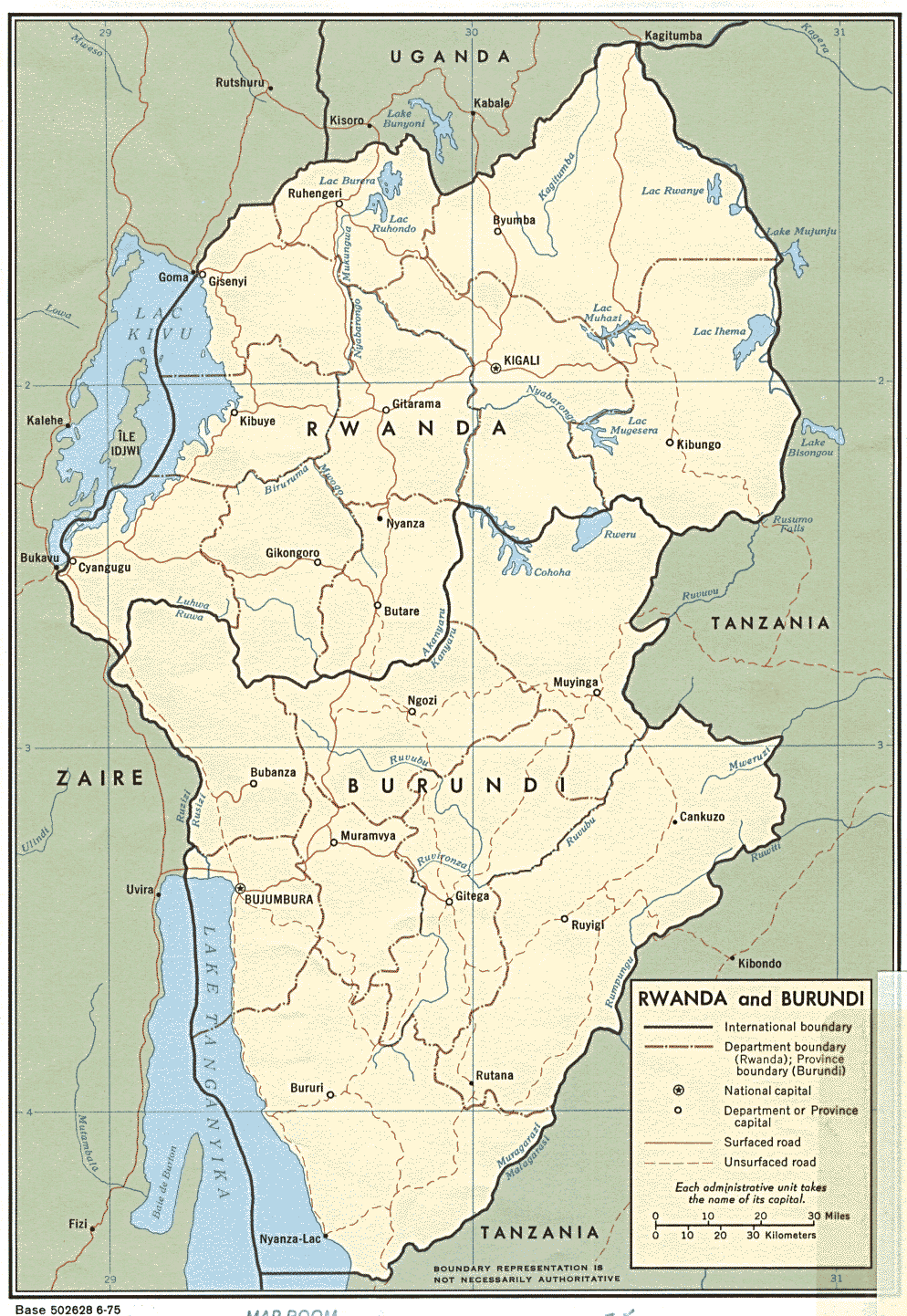 Rwanda and Burundi (Political) 