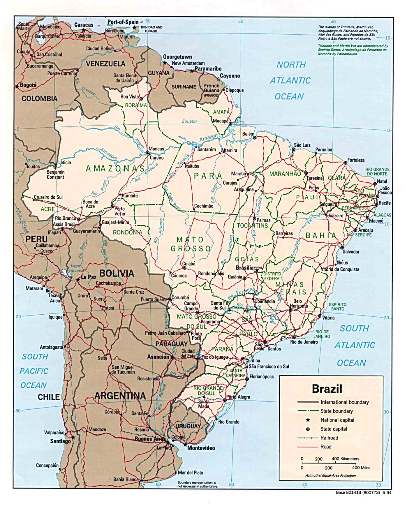 Brazil Maps - Perry-Castañeda Map Collection - UT Library ...