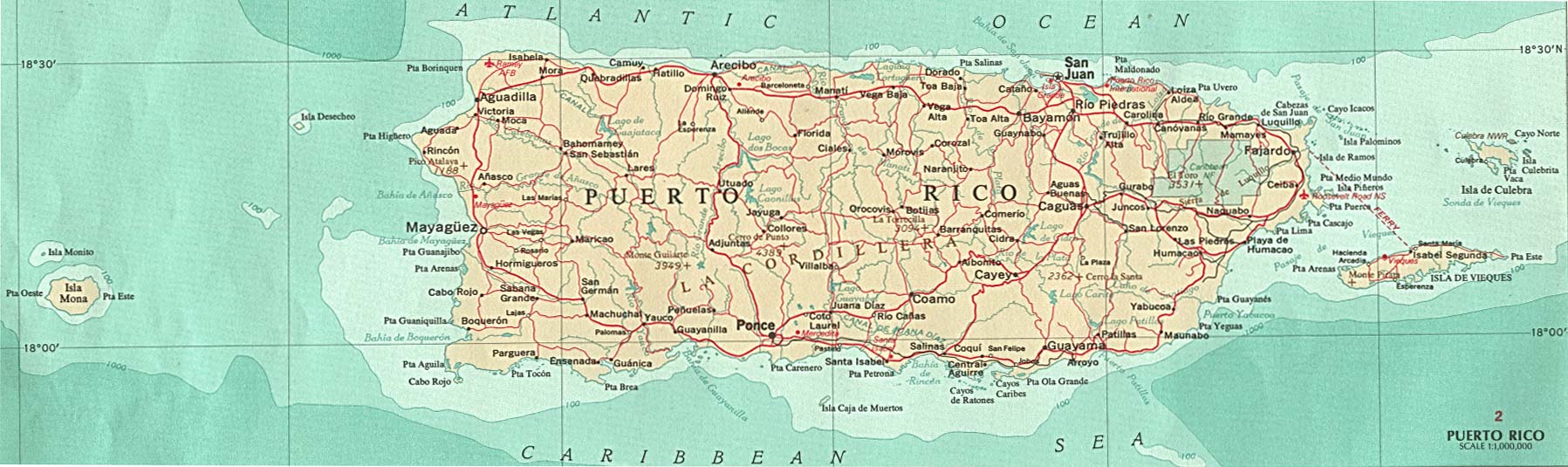 United States Map Puerto Rico