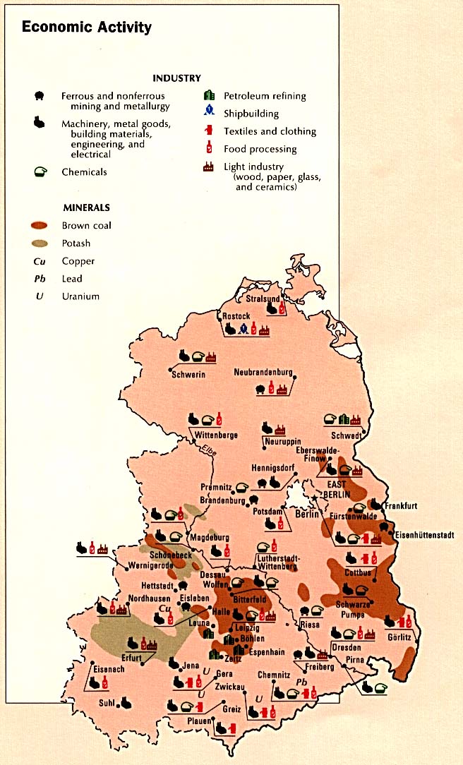 Map Of Germany, Economic Activity (133k)