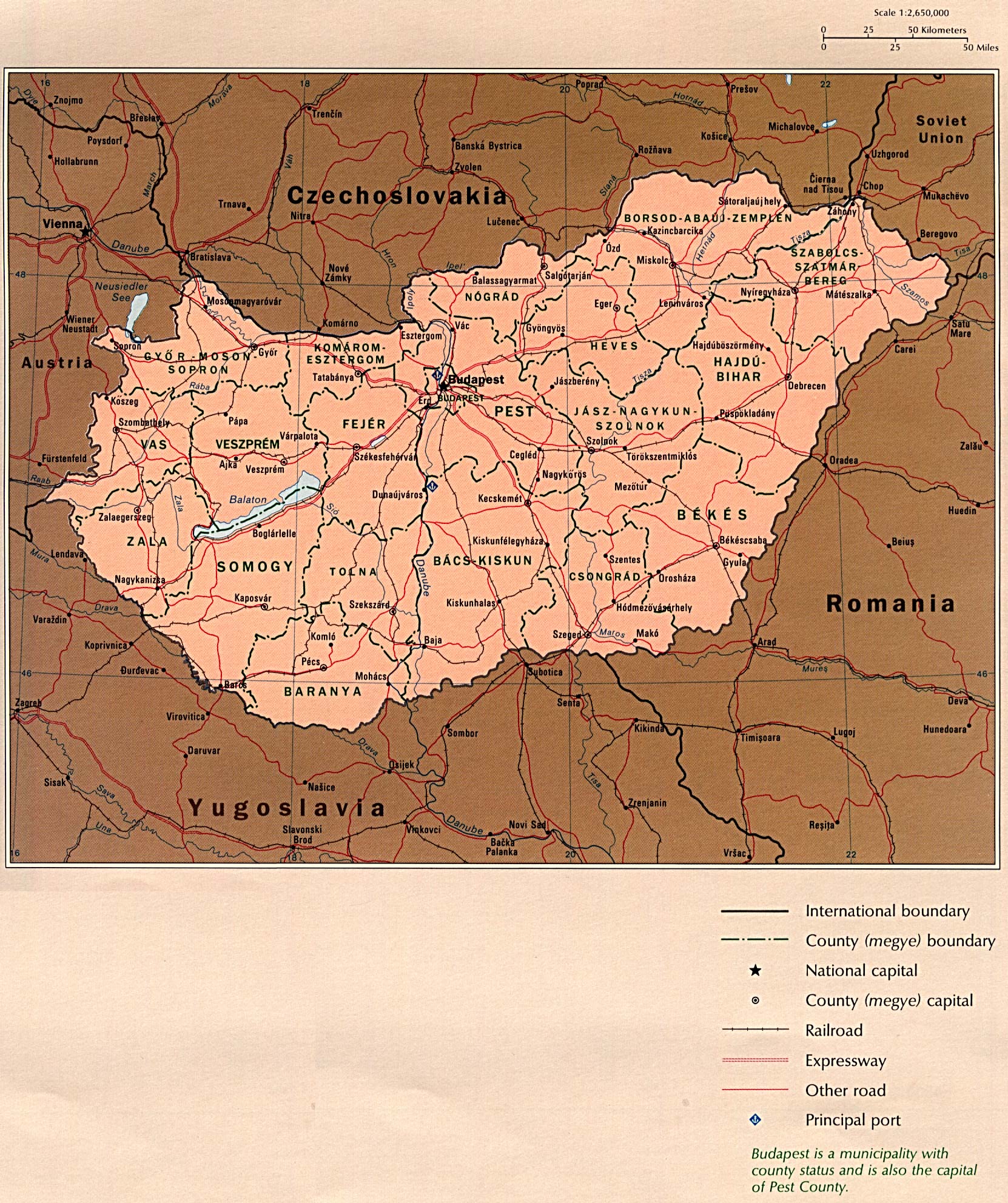 Maps: Map Hungary