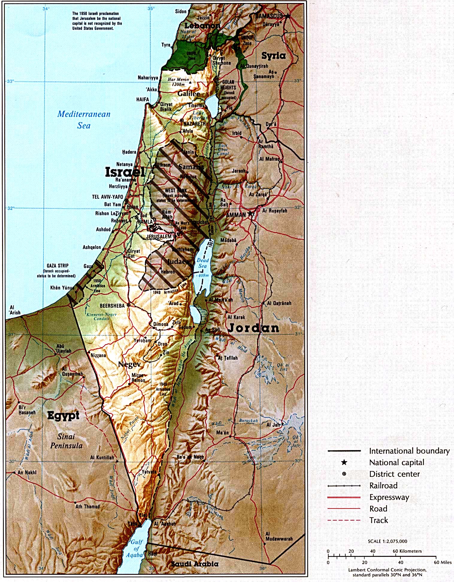 Israel Map 2008