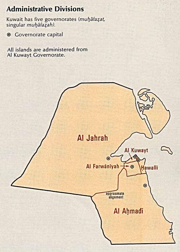 Map Kuwait