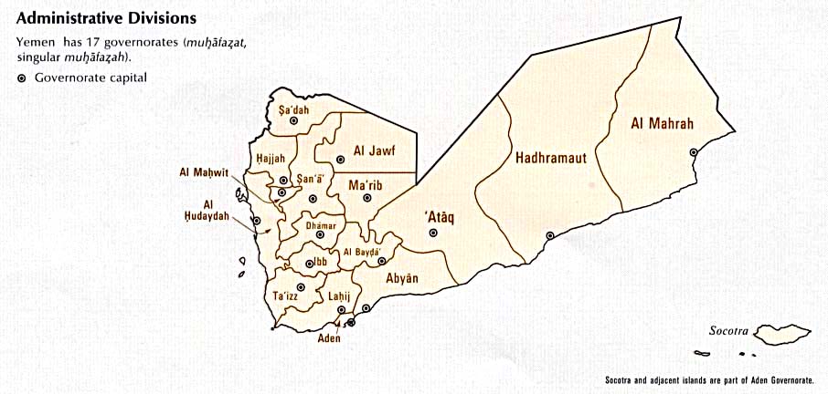 Map Of Yemen 