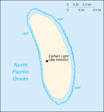 Map Of Howland Island , Howland Island (U.S.) (Small Map) 2000 (66K) 