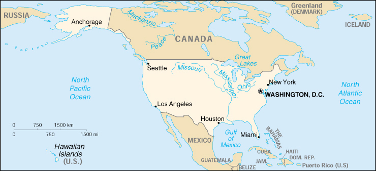  Maps of United States Of AmericaUnited States (Small Map) CIA 2000 (127K) 