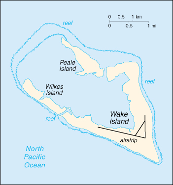 Map Of Wake Island, Wake Island (U.S.) (Small Map) 2000 (87K) 