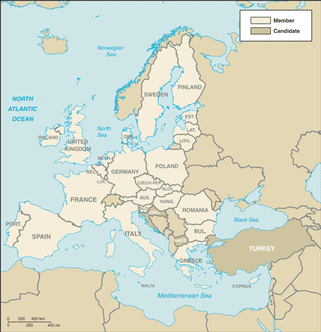 European Union Map 2007