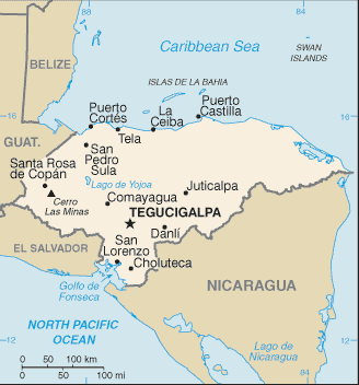 Honduras (Small Map) 2011