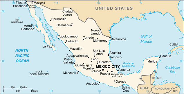 Mexico (Small Map) 2011