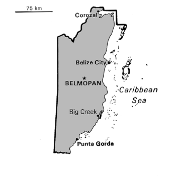 map of belize with districts. outline Belize+map+outline
