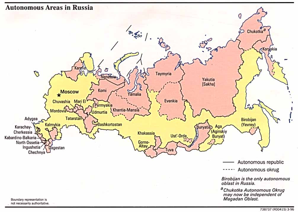 Russia - Autonomous Areas