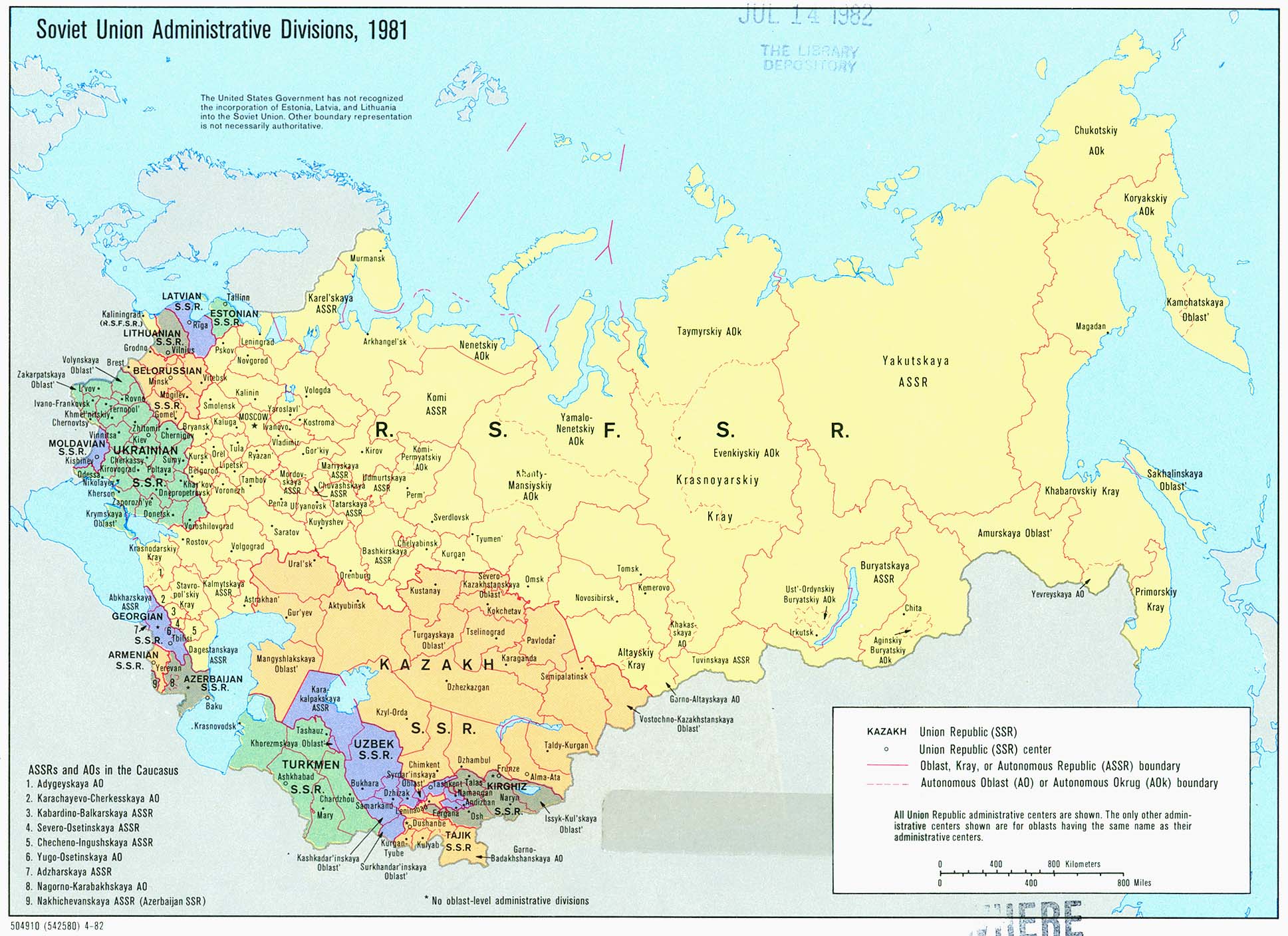 Russia and Post Soviet States Map – World Regional Geography Spring