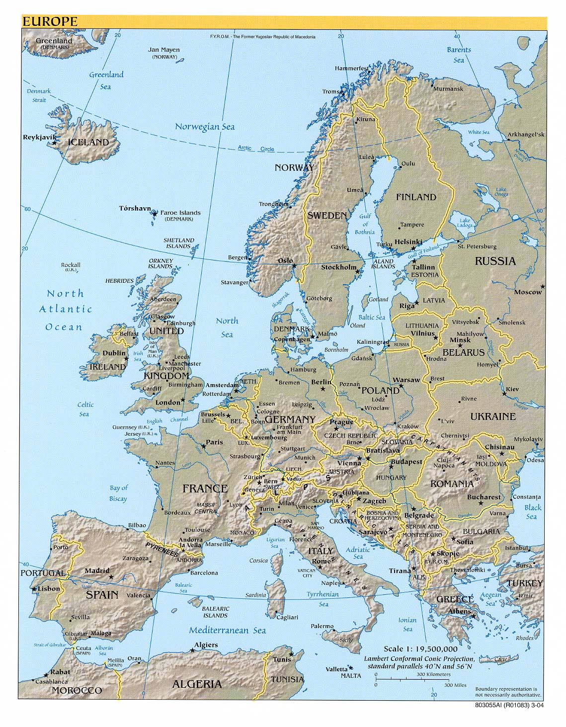 Map Of Europe Free