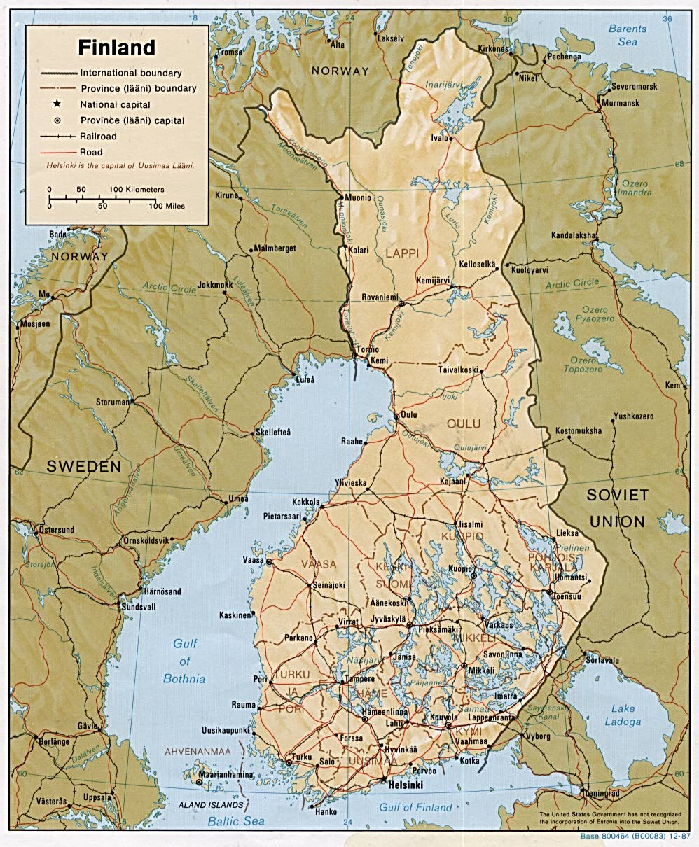 Suomen kartta paikkakunnat