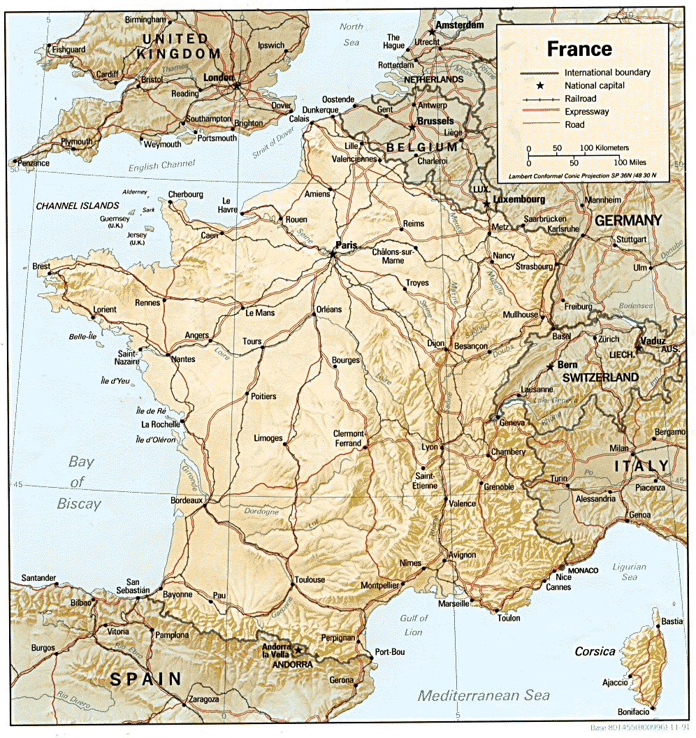 France S Land And Topography