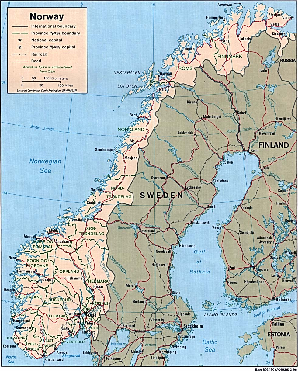 World Map Norway