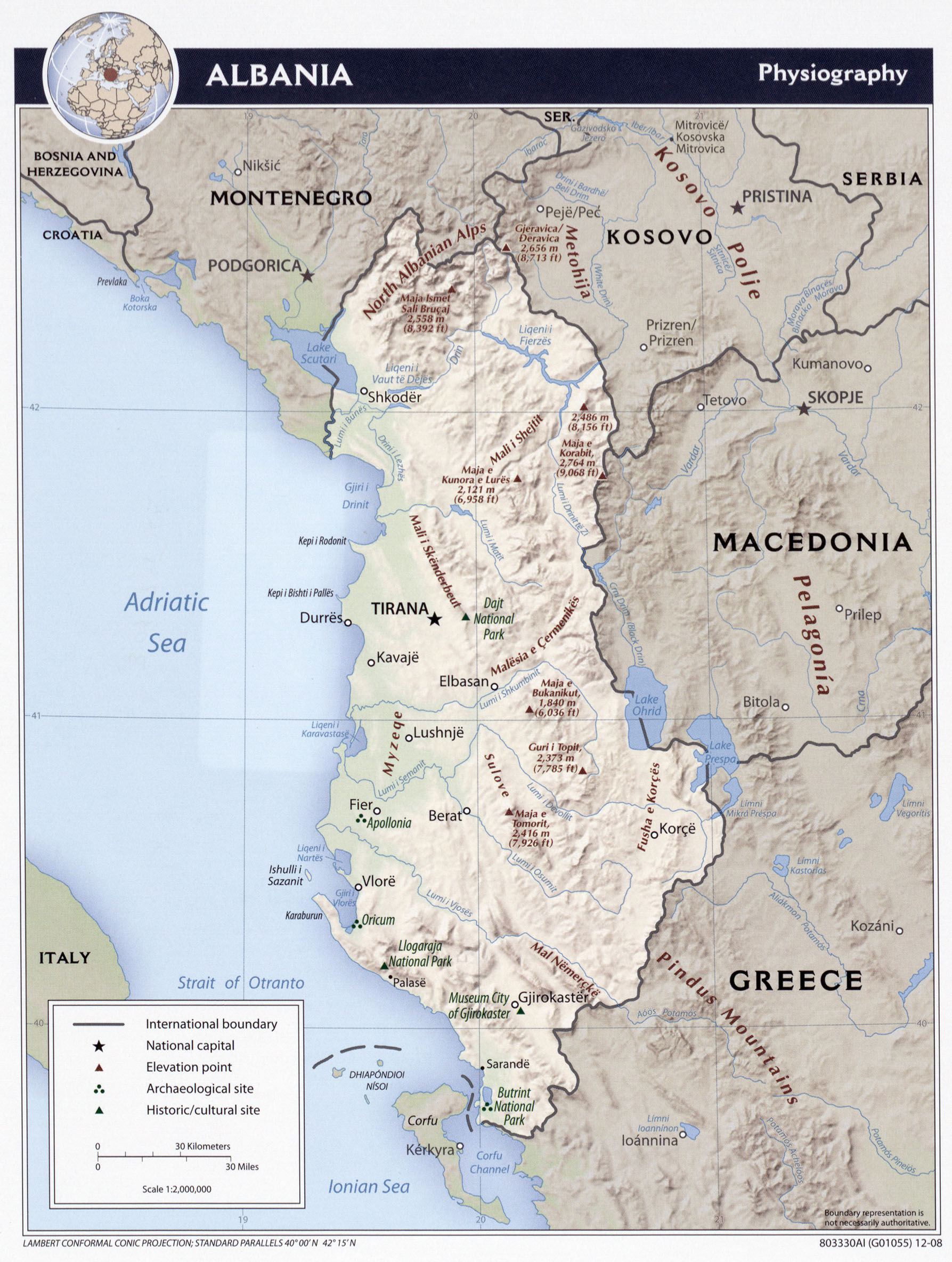 karta makedonije i albanije ALBANIJA Karta Albanije – Autokarta – Zemljovid | Gorila karta makedonije i albanije