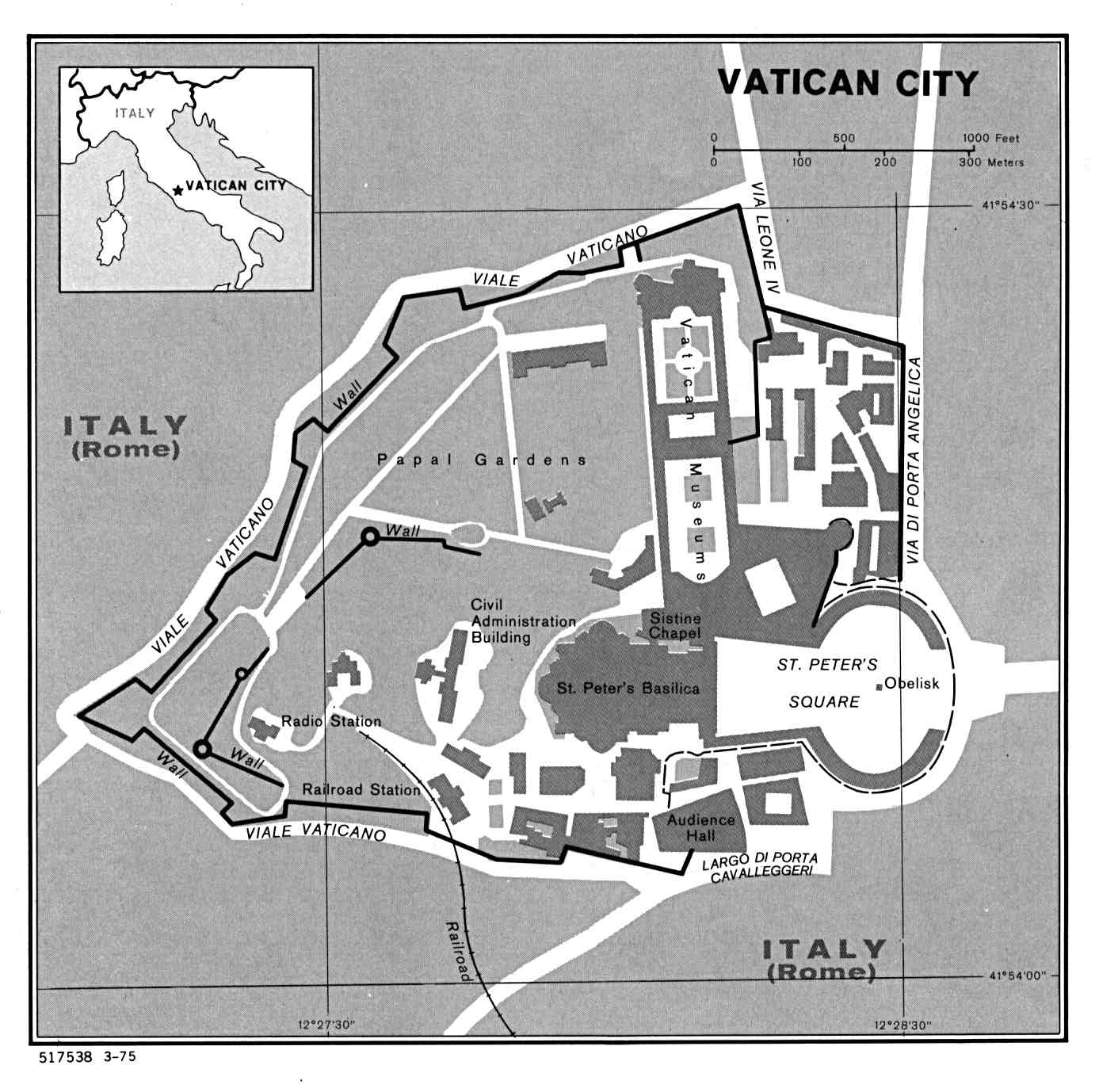 Map Of Europe Vatican City