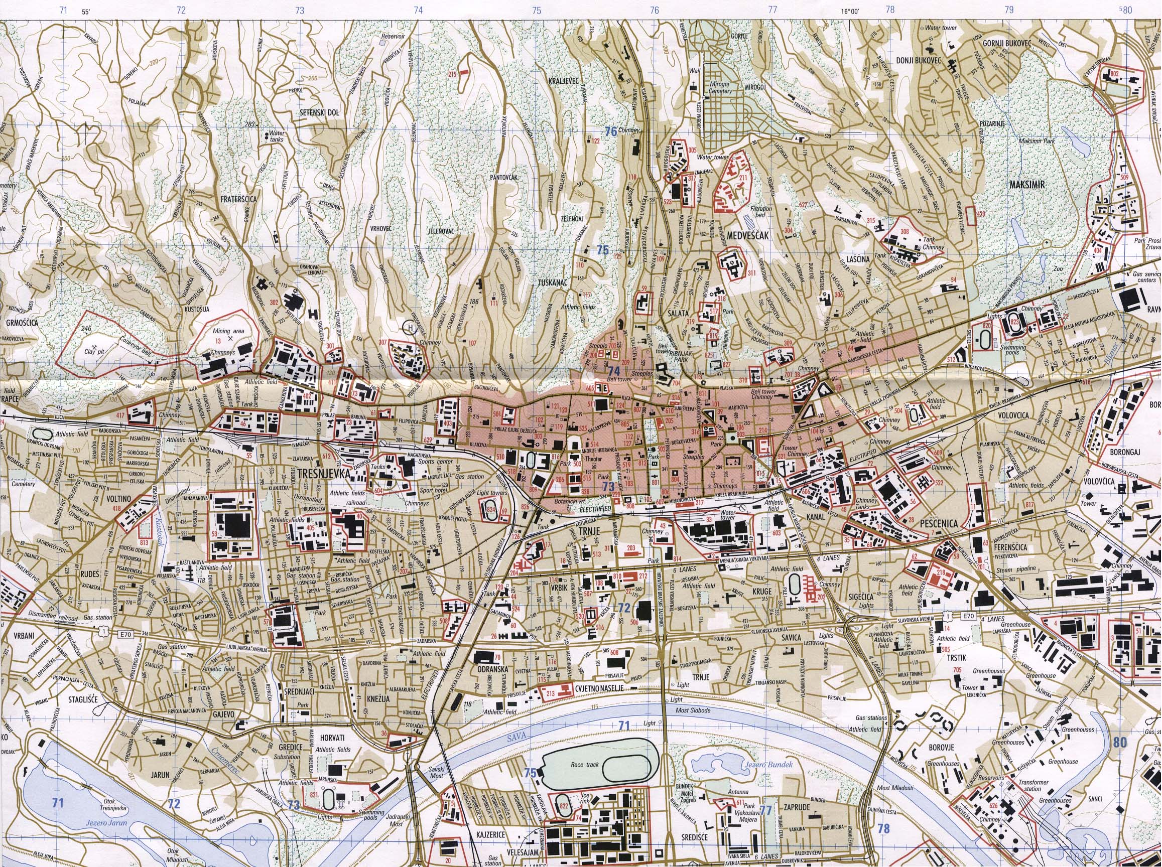 zemljopisna karta grada zagreba CroLinks: Information on Croatia, Page 2 zemljopisna karta grada zagreba