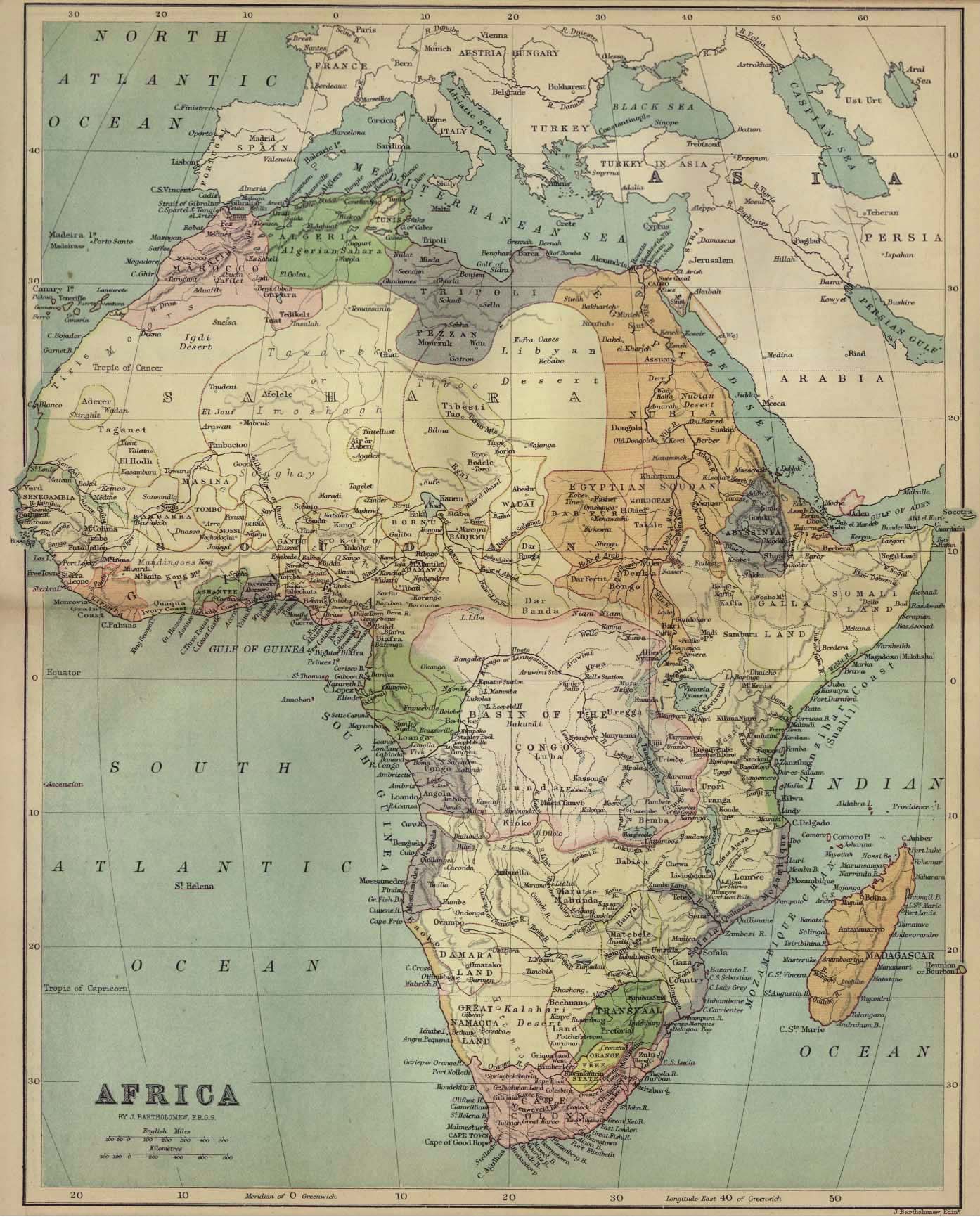 africa map 1940