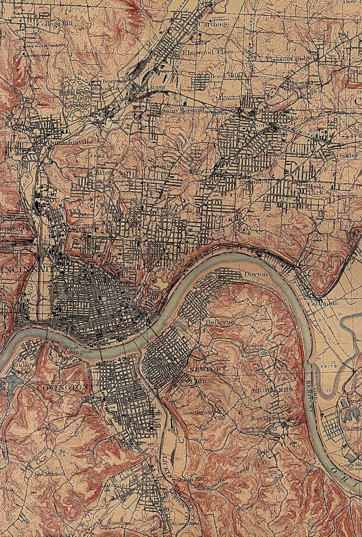 United States Map Cincinnati
