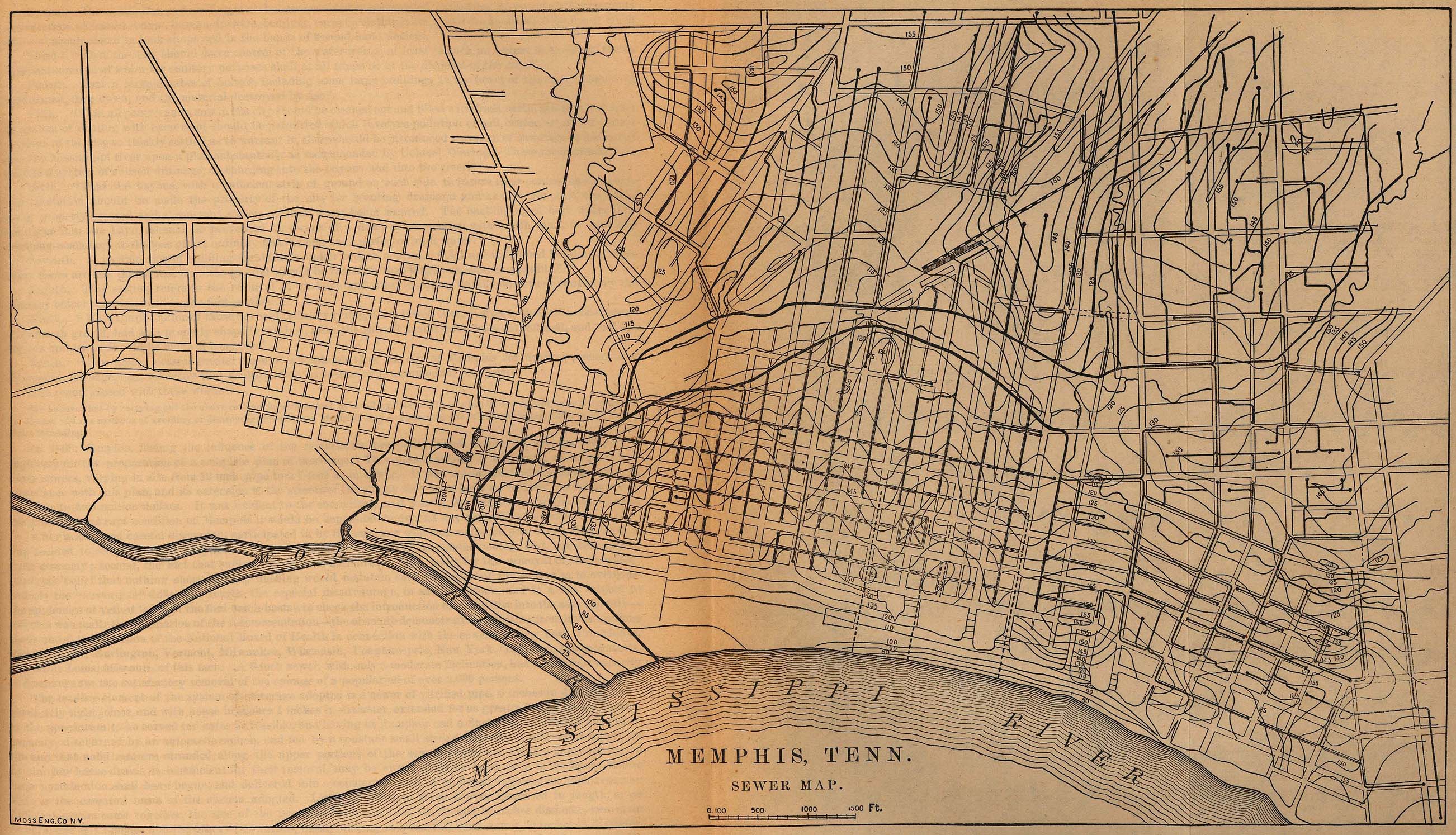 United States Map Memphis