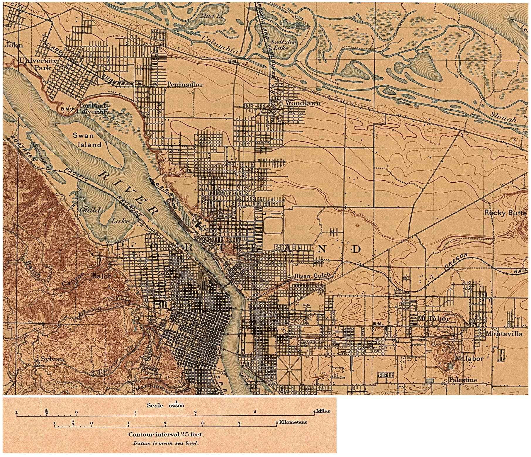 1up Travel Historical Maps Of U S Cities Portland Oregon 1897