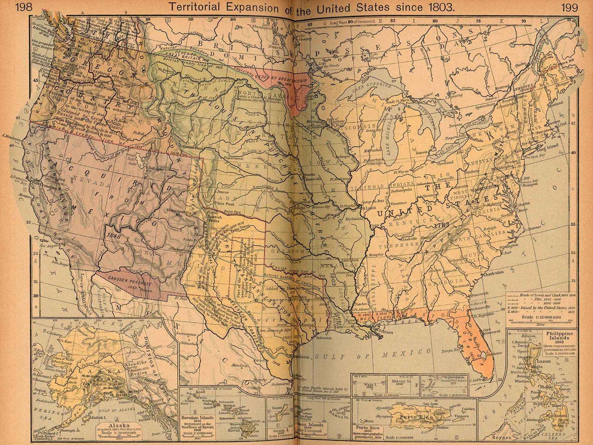 Us Map In 1803