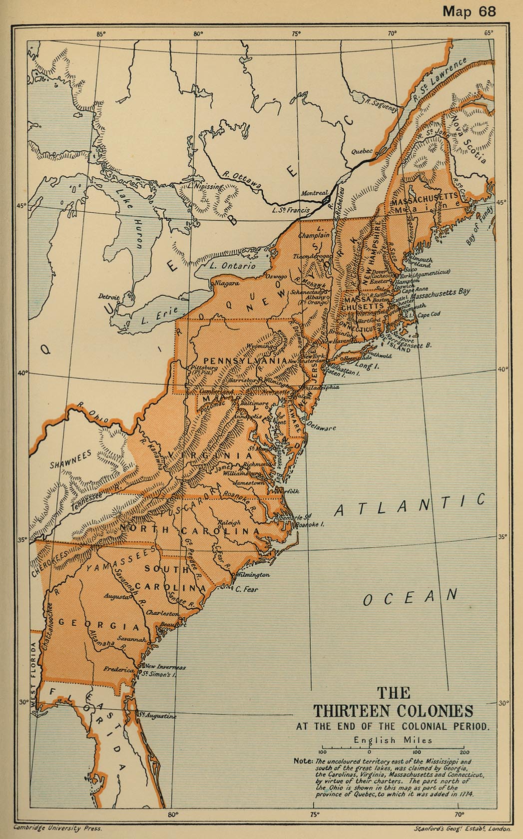 Map 13 Colonies