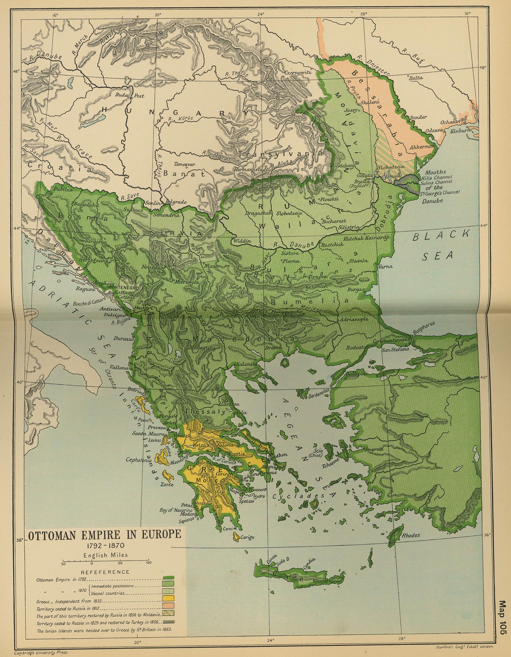 Map Of Europe In 1870