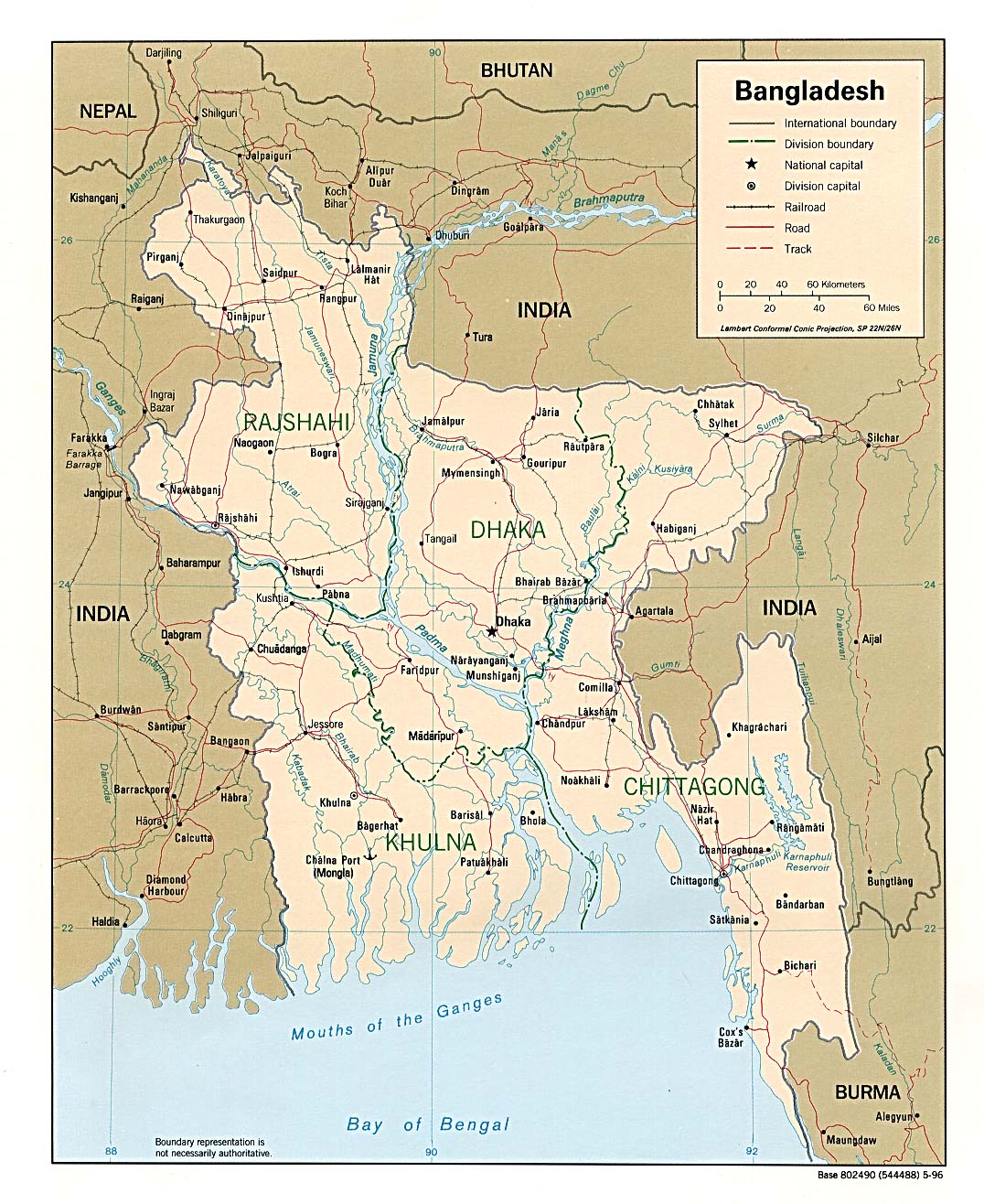 Bangladesh Map Outline