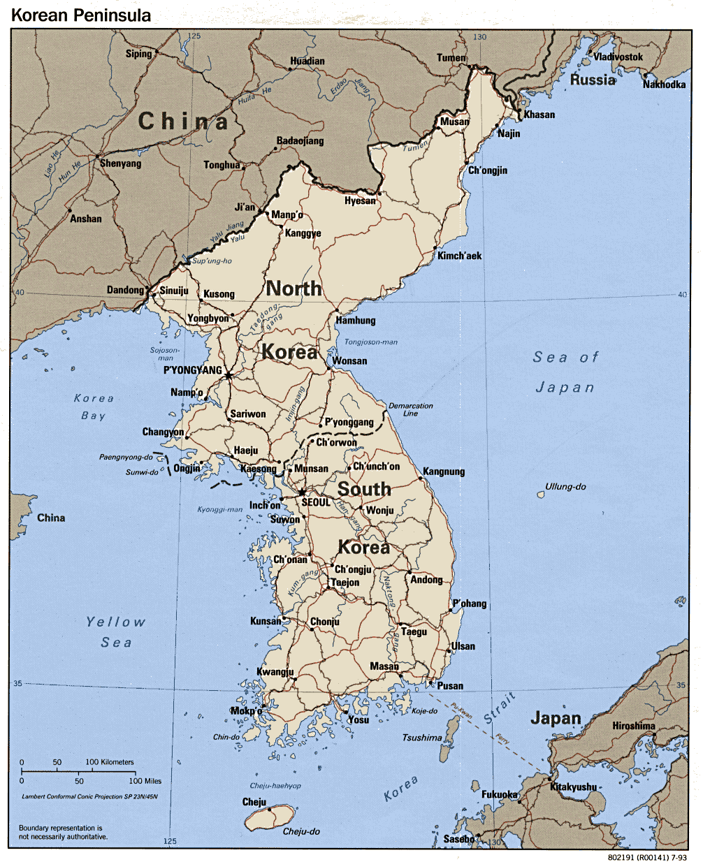 Korea Map 120