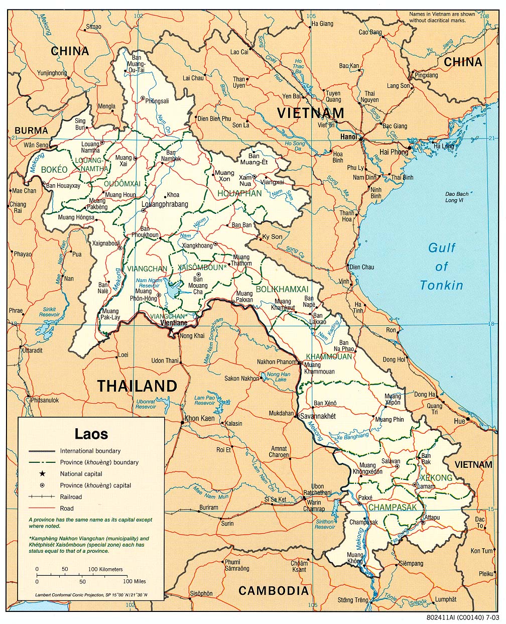 Laos Maps - Perry-Castañeda Map Collection - UT Library Online