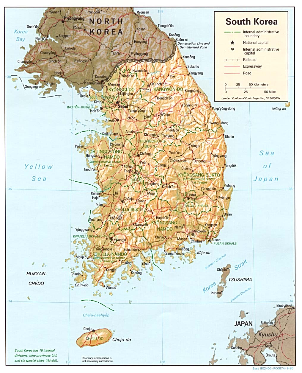 Korea Map 100