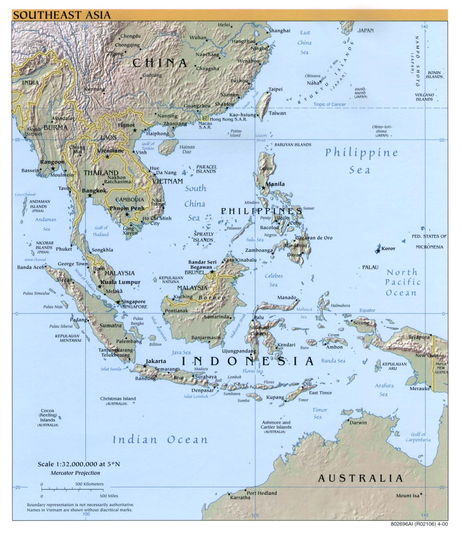 Us geography the southeast asia