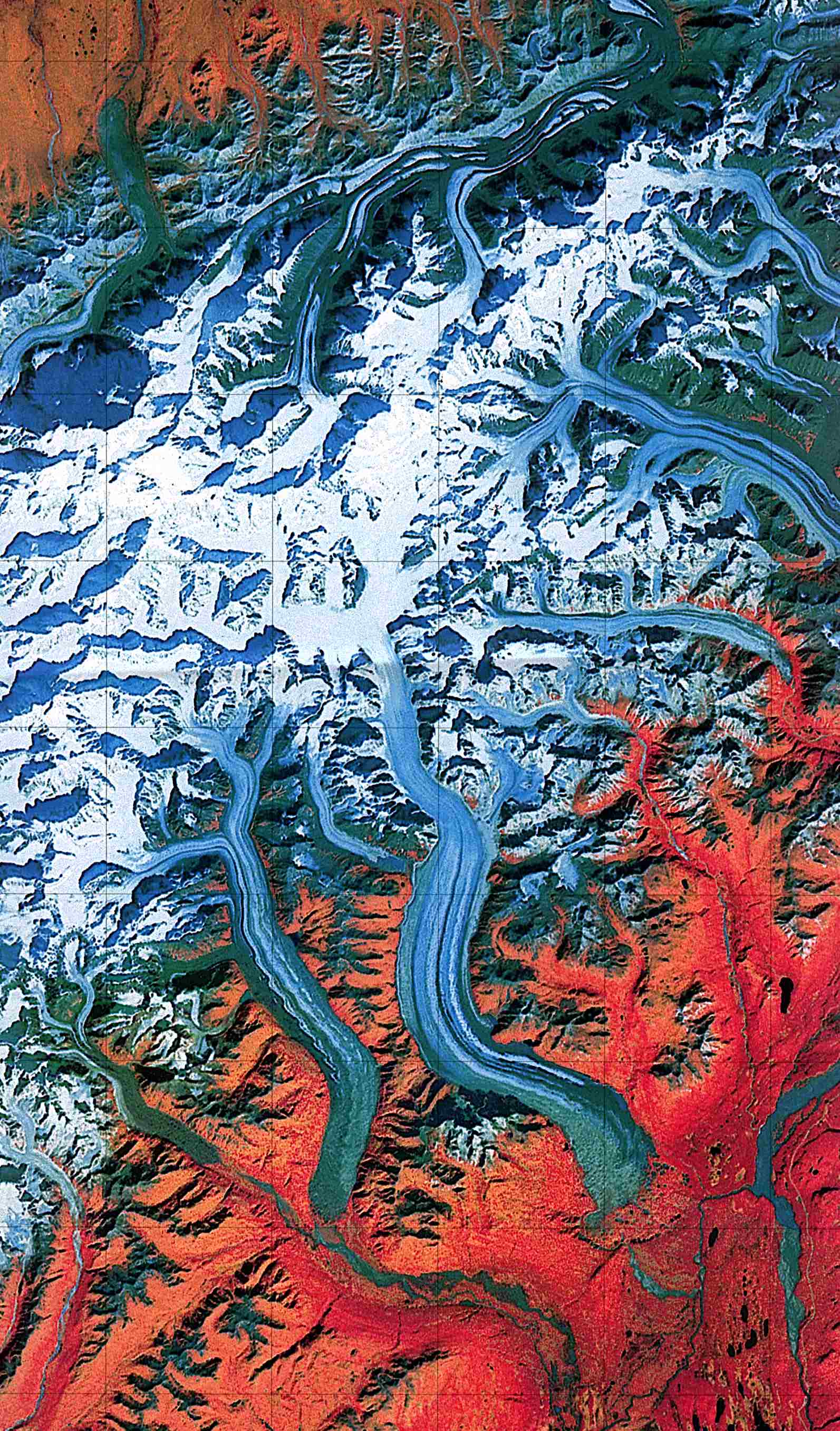  Maps of United States National Parks, Monuments and Historic Sites Denali National Park and Preserve [Alaska] (Landsat Image) 1:250,000 U.S.G.S. 1984 (459K) 