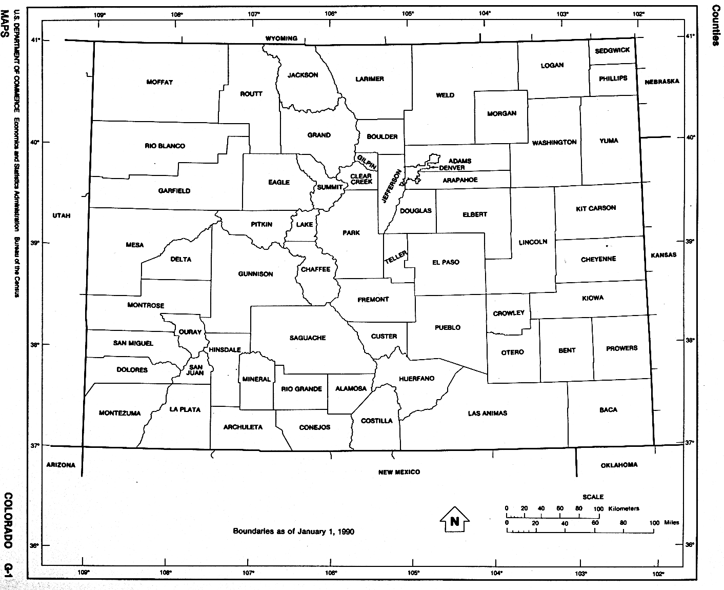 Map of Colorado A Source for All Kinds of Maps of Colorado