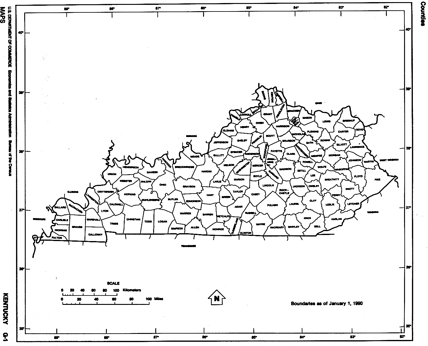 Us Map Kentucky