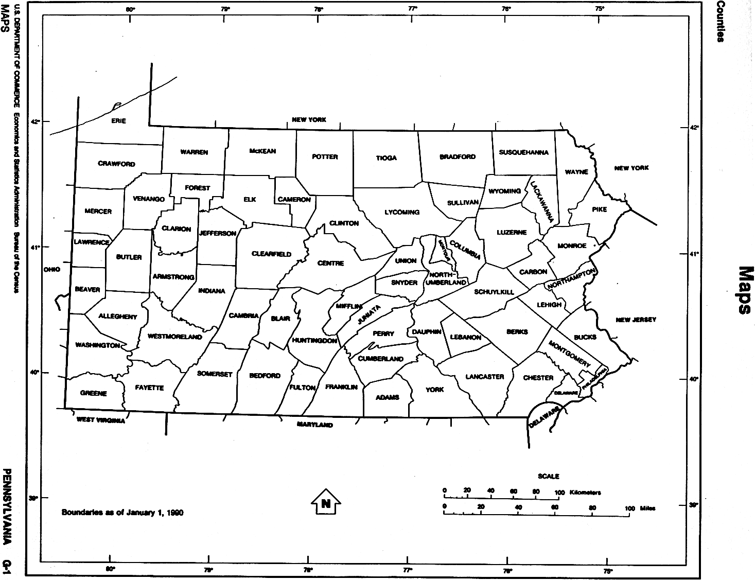 1770 PA MAP Verona Walnutport Weatherly Wellsboro Old Pennsylvania History HUGE 