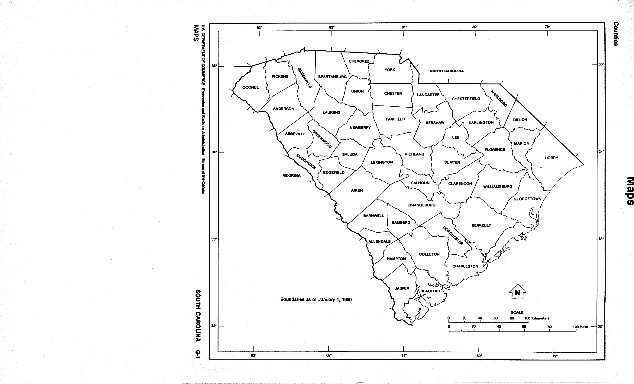 SOUTH CAROLINA STATE AND COUNTY MAPS AND ATLASES