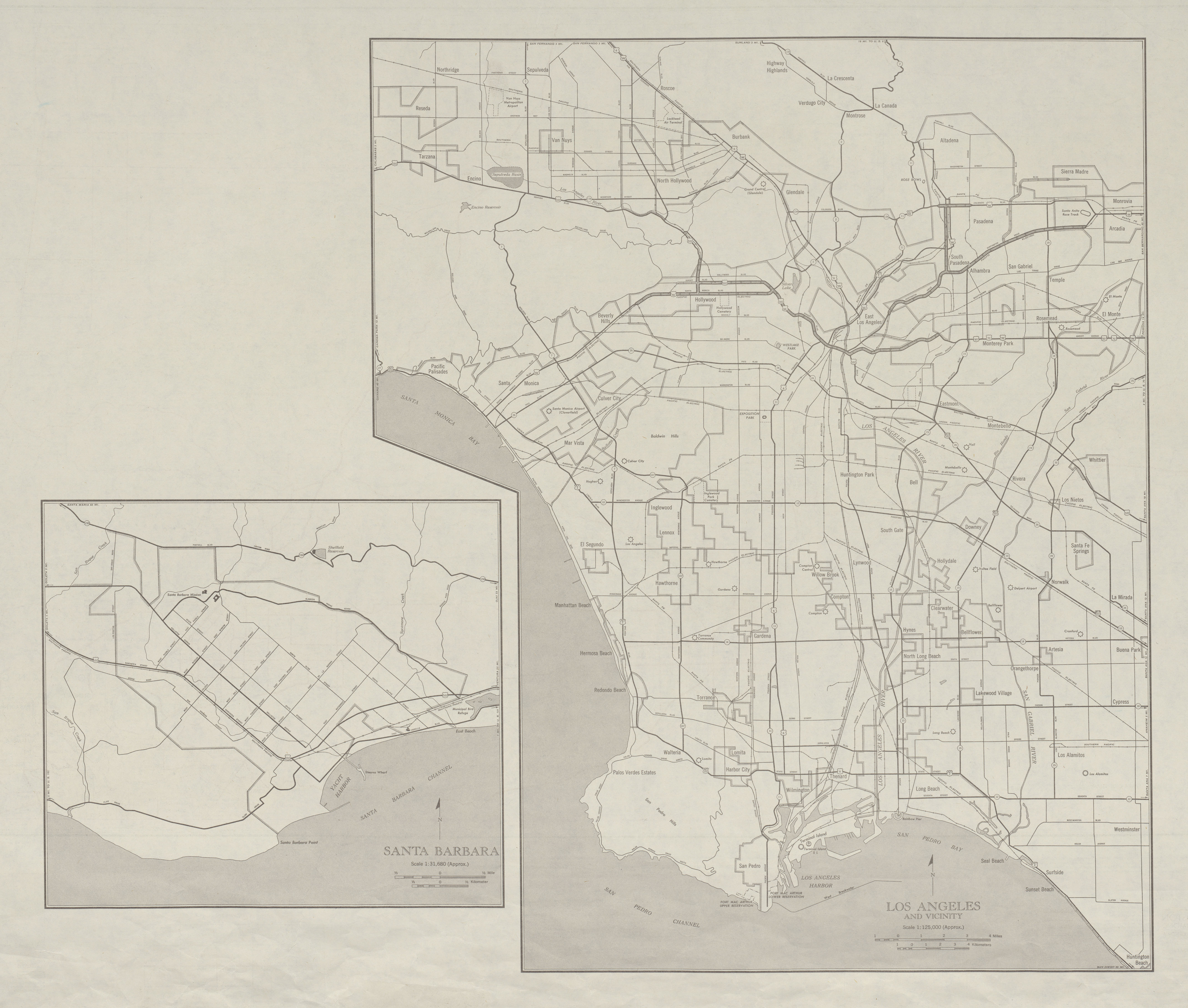 Us Map Los Angeles