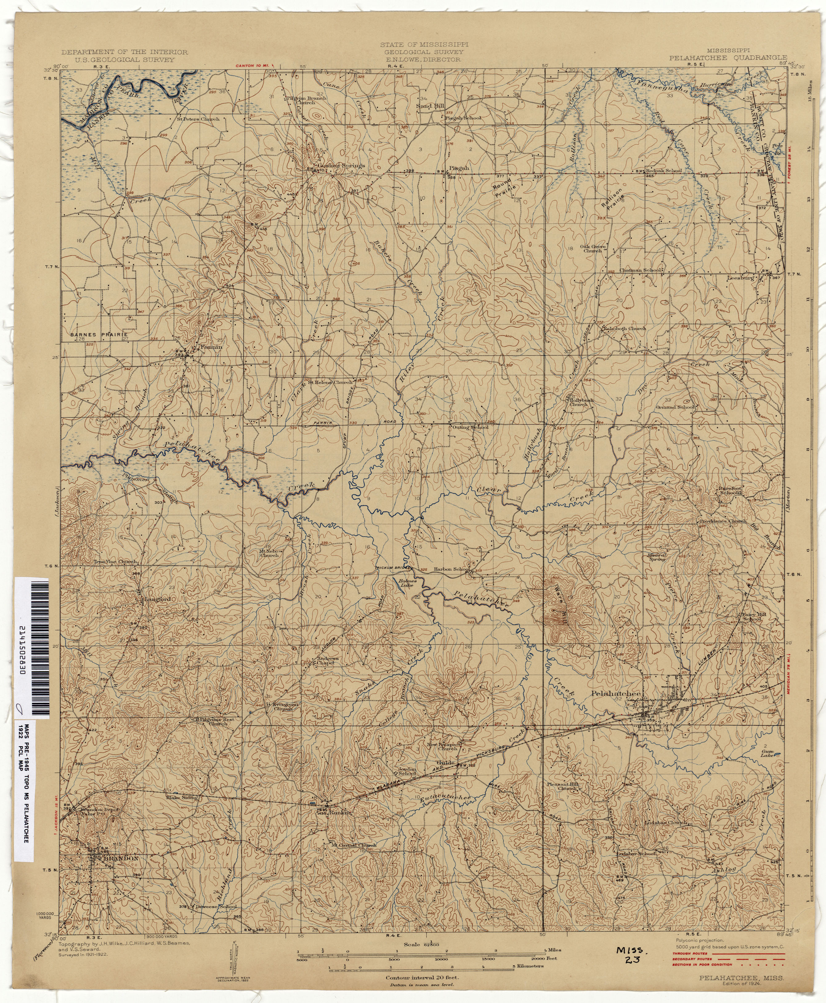 Mississippi Topographic Maps