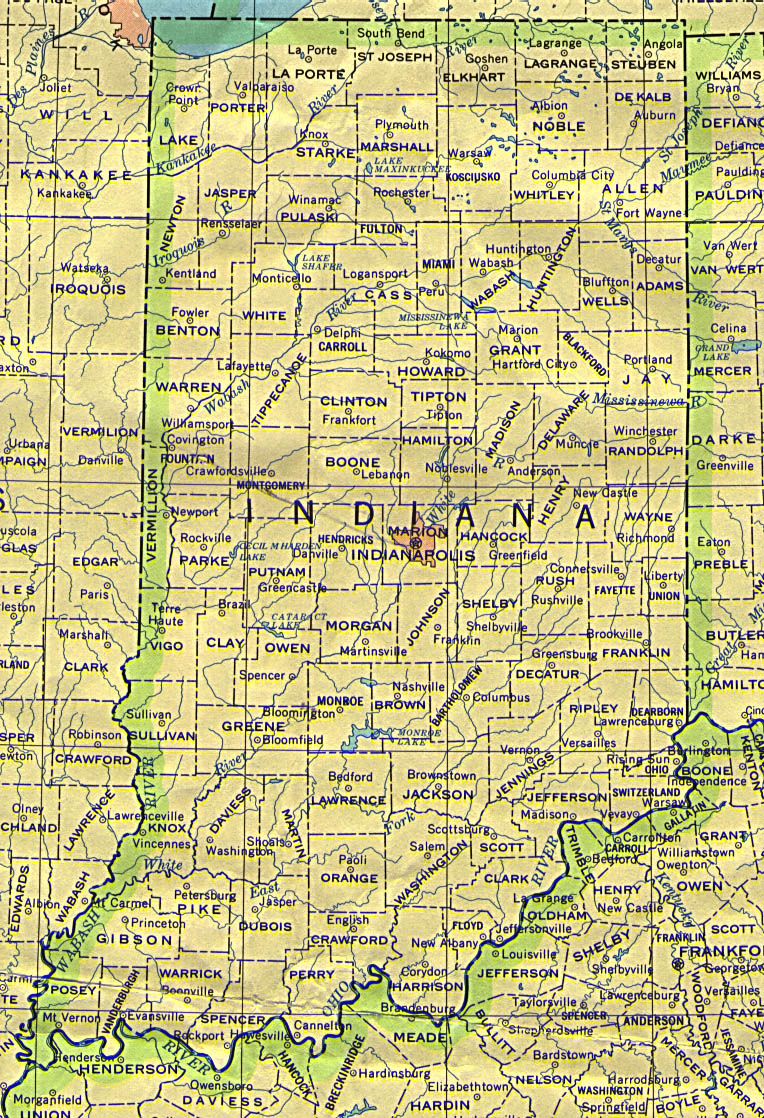 Indiana Maps - Perry-Castañeda Map Collection - UT Library Online