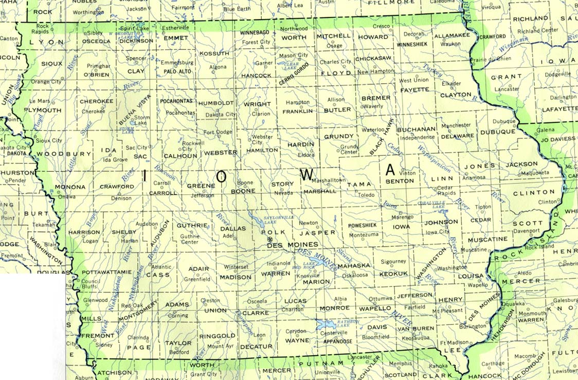 Map Iowa