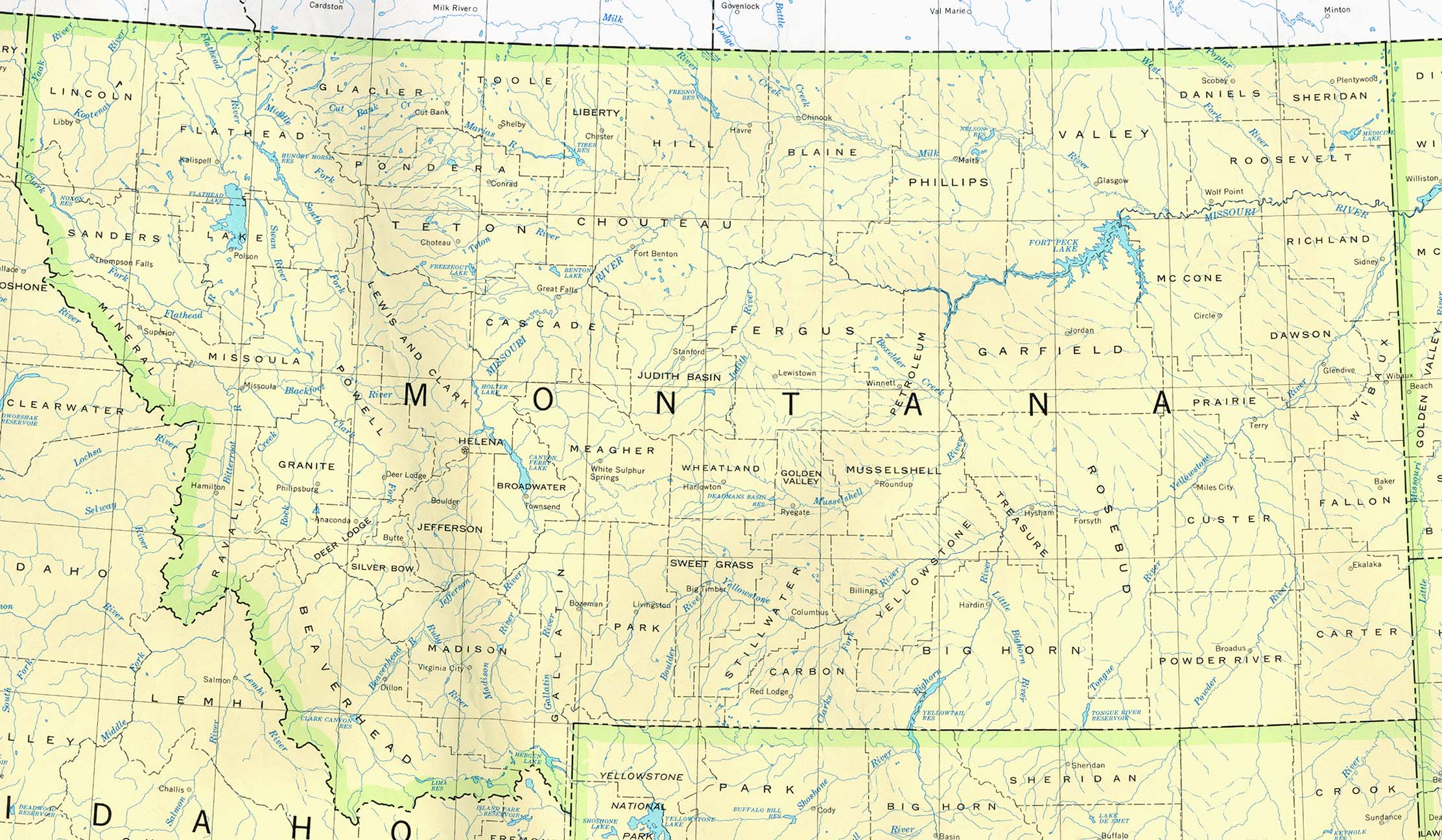 United States Map Montana