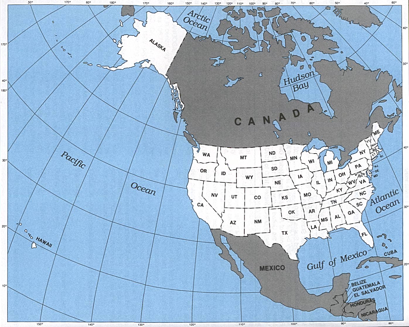 Usa Map Including Alaska