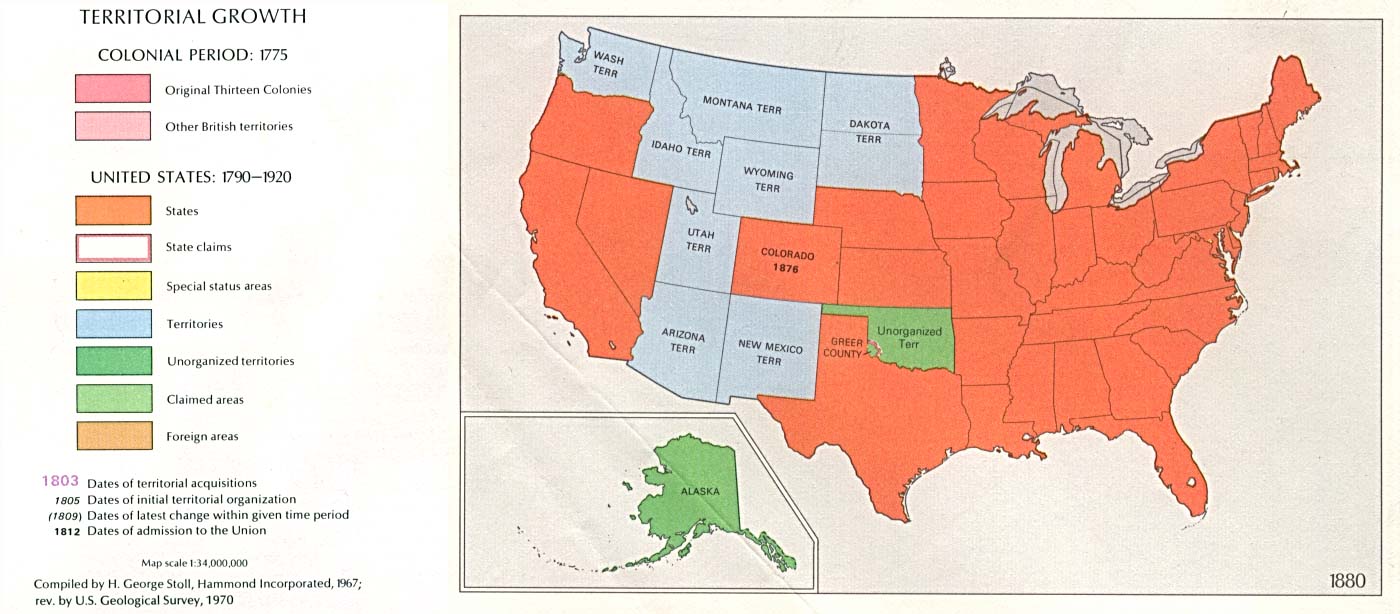 Usa Map 1861